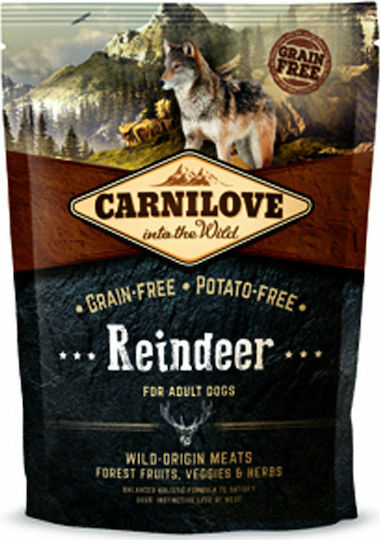 Carnilove Reindeer Adult 1.5kg Dry Food Grain-Free for Adult Dogs with Duck and Pork