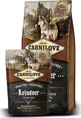 Carnilove Reindeer Adult 1.5kg Dry Food Grain Free for Adult Dogs with Duck and Pork