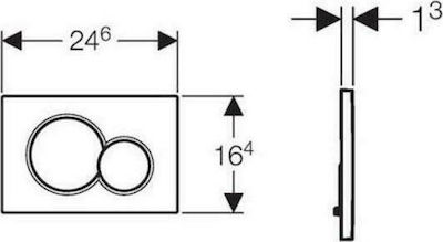 Geberit Sigma 01 Flush Plate Dual Flush 115.770.21.5