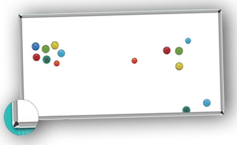 Typotrust Magnetic Tablă marker Agățat 120x240cm