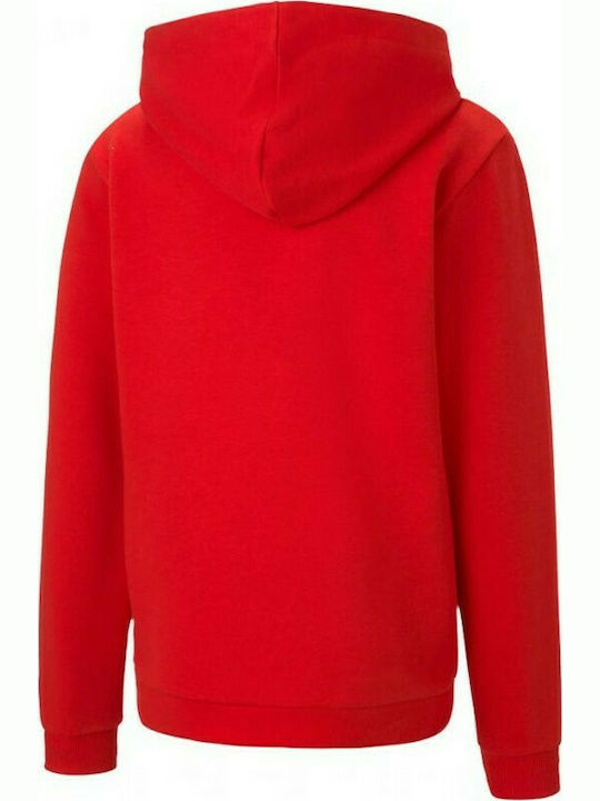 Puma Kids Sweatshirt with Hood and Pockets Red