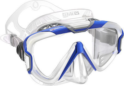 Mares Silicone Diving Mask Pure Wire Διάφανο / Μπλε Blue