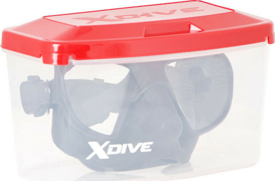XDive Taucherbrille Silikon Gem Schwarze