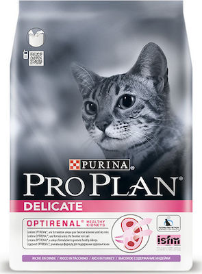 Purina Pro Plan Delicate Optirenal Trockenfutter für erwachsene Katzen mit Türkei 1.5kg