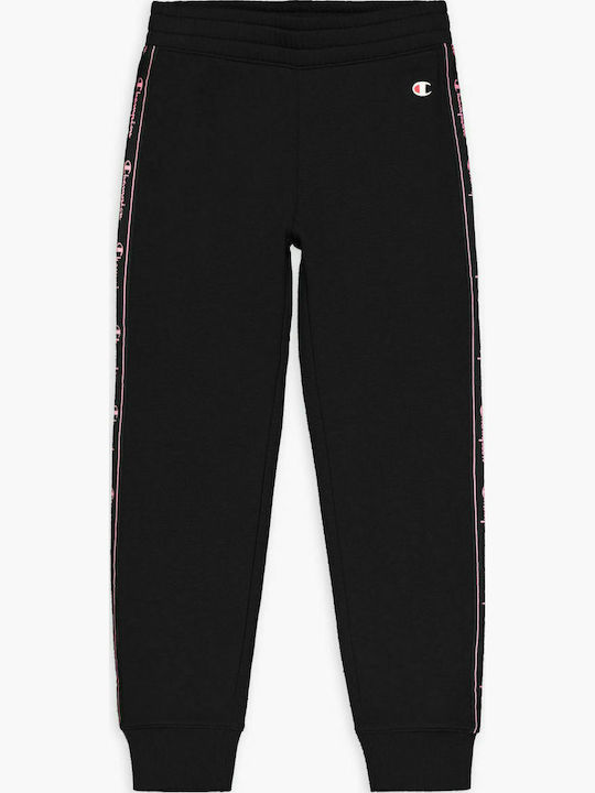 Kinder Trainingshose Schwarz 1Stück Rib Cuff