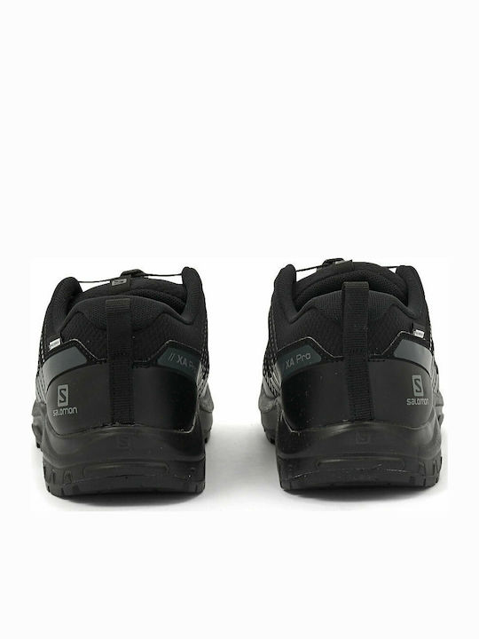 Xa Pro V8 Waterproof Kids Sports Shoes Running with Laces Black