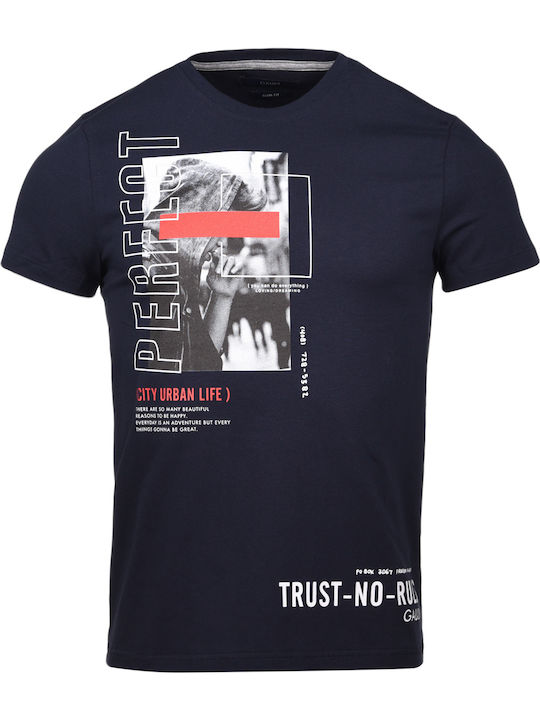 T-shirt Navy Μπλε