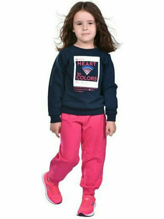 Joyce Kids Sweatpants Set Blue 2pcs