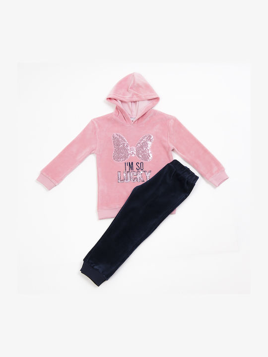 Trax Kids Sweatpants Set Pink 2pcs