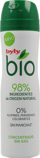 Byly Bio Concentrated Deodorant Without Gas Natural Deodorant Spray Aluminium Free 75ml
