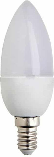 Elmark Λάμπα LED 8W 100mm για Ντουί E14 και Σχήμα C37 Θερμό Λευκό 800lm