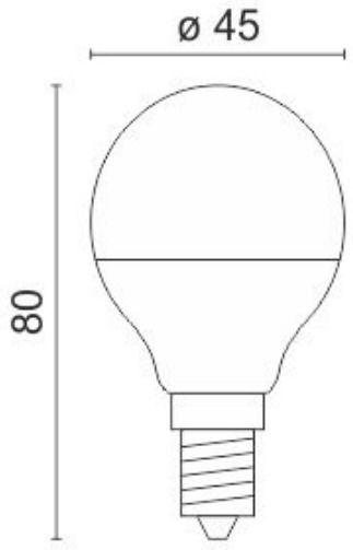 Spot Light Λάμπα LED 9W για Ντουί E14 και Σχήμα G45 Ψυχρό Λευκό 750lm