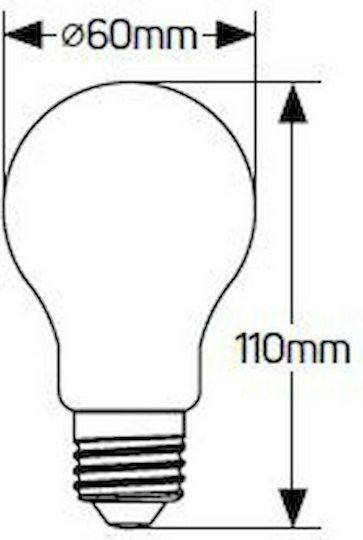 Geyer Λάμπα LED 8W για Ντουί E27 και Σχήμα A60 Φυσικό Λευκό 660lm