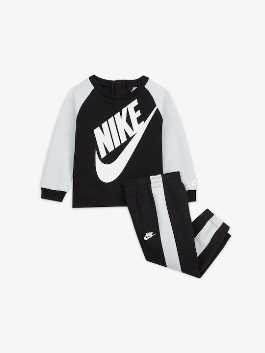 Nike Kinder Sweatpants Set - Jogginganzug Schwarz 2Stück / 2Stück Futura Crew