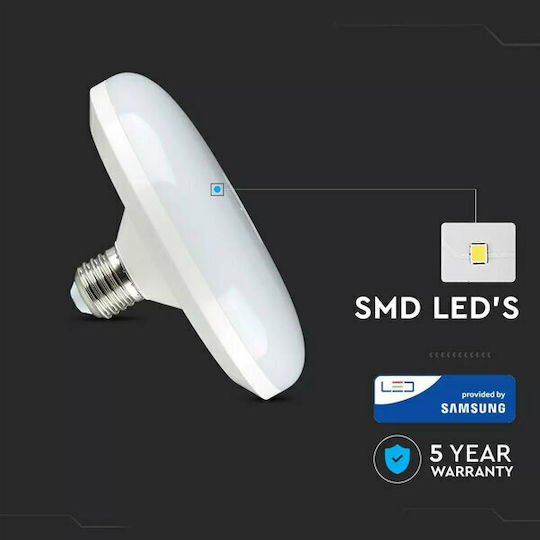 V-TAC VT-235 Λάμπα LED 36W 80mm για Ντουί E27 Φυσικό Λευκό 2900lm