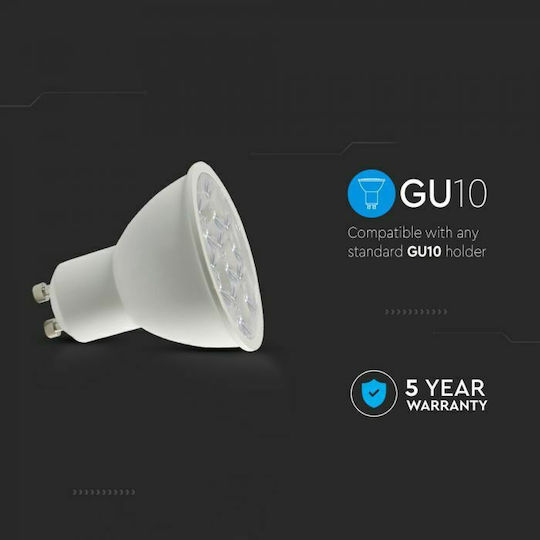 V-TAC LED-Lampe 6W für Fassung GU10 und Form MR16 Naturweiß 500lm