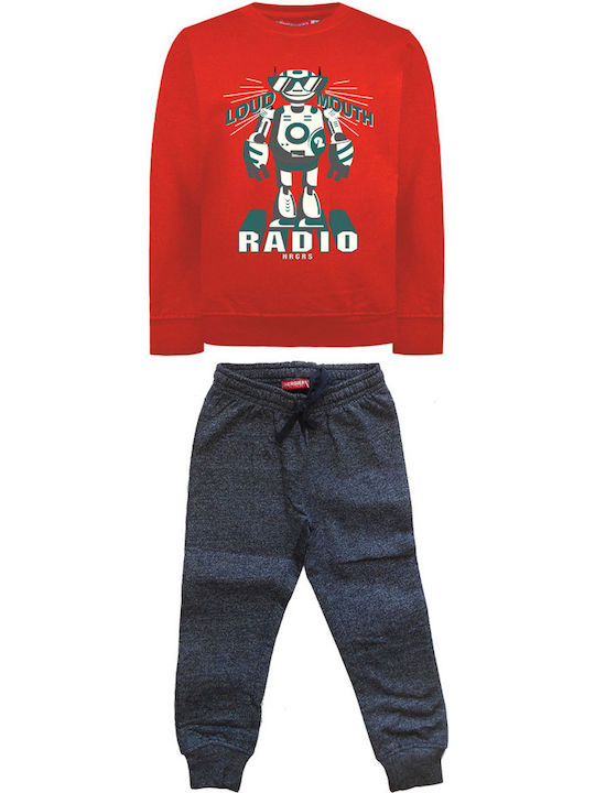 Energiers Kids Sweatpants Set Red 2pcs / 2pcs