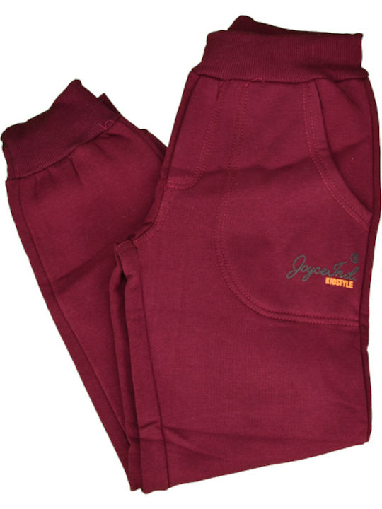 Kids Sweatpants Burgundy