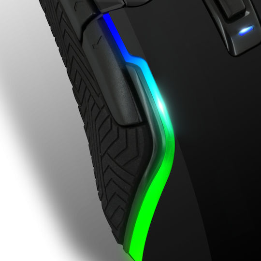 Spirit of Gamer Pro M7 & Mouse Pad RGB Gaming Ποντίκι 4800 DPI Μαύρο