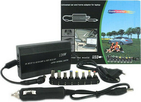 Universal Φορτιστής Laptop 120W 12V με Αποσπώμενο Καλώδιο Τροφοδοσίας