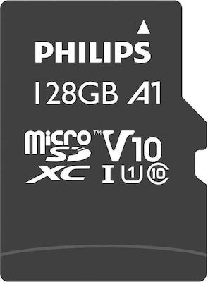 Philips microSDXC 128GB Class 10 U1 UHS-I με αντάπτορα