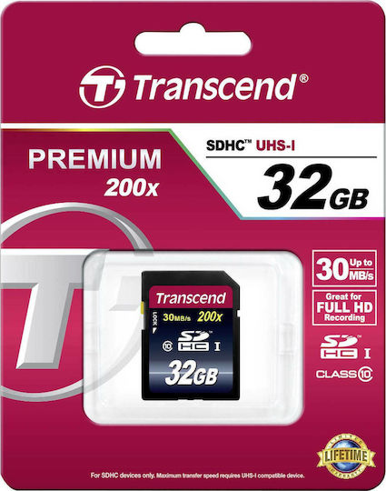 Transcend SDHC 32GB Klasse 10 Hohe Geschwindigkeit