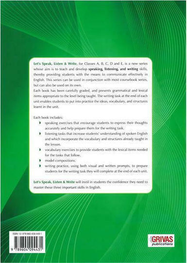 Let's Speak, Listen And Write 1: Student's Book