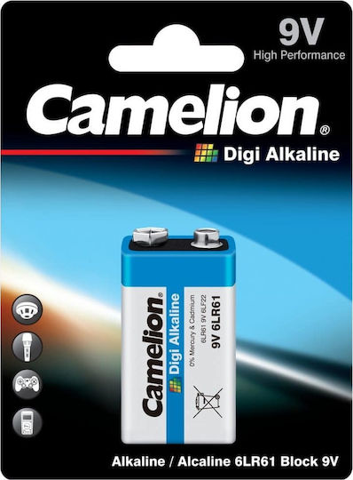 Camelion Digi Αλκαλική Μπαταρία 9V 1τμχ