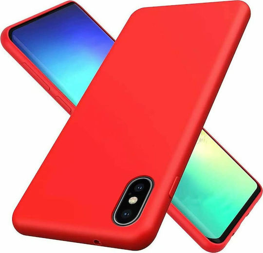 Sonique Liquid Back Cover Silicone Red (iPhone X / Xs)