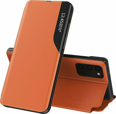 Hurtel Eco Leather View Book Δερματίνης Πορτοκαλί (Galaxy A32 4G)