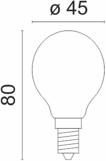 Elmark LED-Lampe 6W für Fassung E14 und Form P45 Naturweiß 500lm