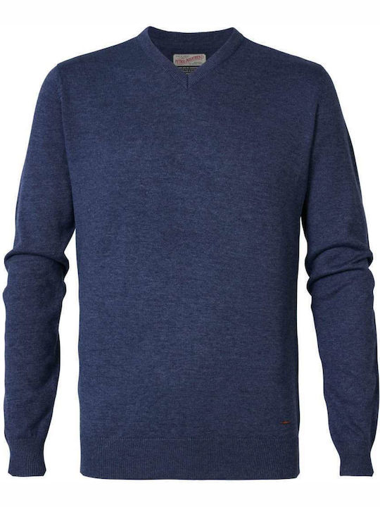 Petrol Industries Herren Langarm-Pullover Marineblau