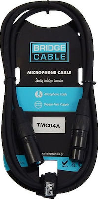 Bridgecable Cablu XLR de sex masculin - XLR de sex feminin Negru 1.5m (TMC04A)