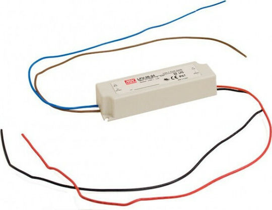 Mean Well Τροφοδοτικό LED Στεγανό IP67 Ισχύος 35W με Τάση Εξόδου 12V 2τμχ