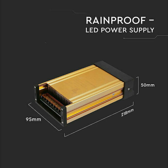 V-TAC Dimmable Τροφοδοτικό LED IP44 Ισχύος 250W με Τάση Εξόδου 12V