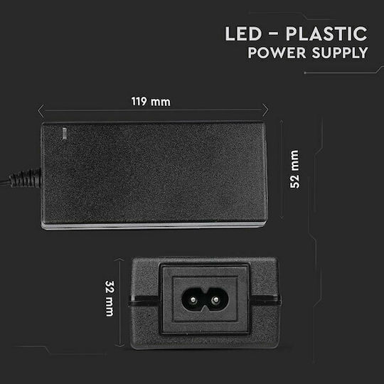 V-TAC Затъмняващо LED Захранване IP20 Мощност 78W с Изходно Напрежение 12V