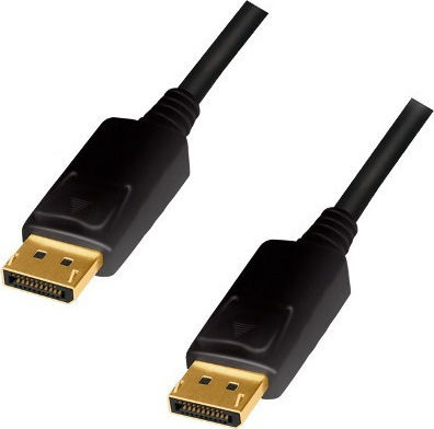 LogiLink Cable DisplayPort male - DisplayPort male 1m Black (CD0100)