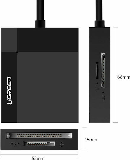 Ugreen Card Reader USB 3.0 για SD/microSD/MemoryStick/CompactFlash