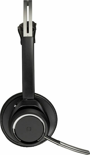 Voyager Focus UC Безжични На ушите Мултимедийни слушалки с микрофон и връзка Bluetooth / USB-A в Черен цвят