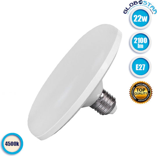 GloboStar LED Bulb 22W 120mm for Socket E27 Natural White 2100lm