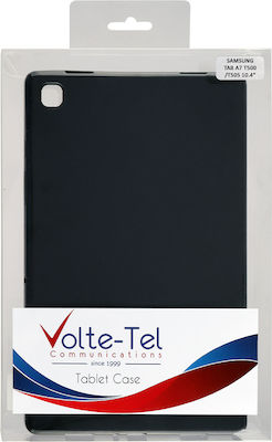 Volte-Tel Deluxe Umschlag Rückseite Silikon Schwarz (Galaxy Tab A7) 8287916