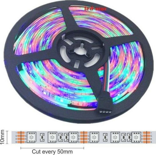Spot Light Waterproof LED Strip 12V RGB Light 5m Type SMD5050 with Power Supply & Remote Control