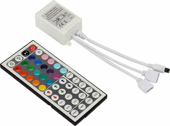 Metanor Smart Ταινία LED 12V RGB Φως 5m Τύπου SMD5050 με Τροφοδοτικό & Τηλεχειριστήριο