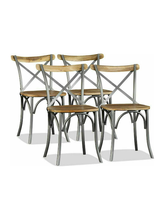 Stühle Cafe Mango / Steel 4Stück 51x52x84cm
