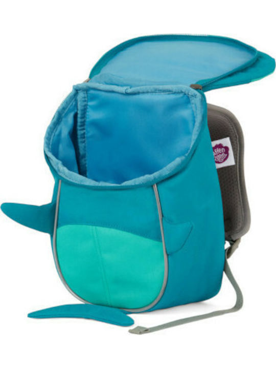 Affenzahn Shark School Bag Backpack Kindergarten in Turquoise color