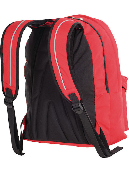 Polo Double Scarf Ghiozdan De Spate Școala Gimnazială- Liceu Cu Husă Pentru Sticlă De Apă Roșu 27 Litri 30 X 24 X 42 Cm 2020