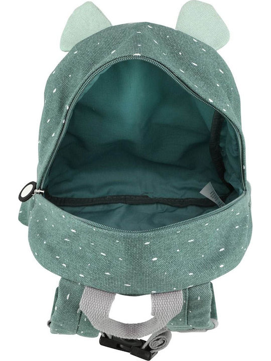 Trixie Mr Hippo School Bag Backpack Kindergarten in Green color