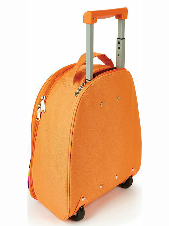 Oops Easy Owl School Bag Trolley Kindergarten in Orange color