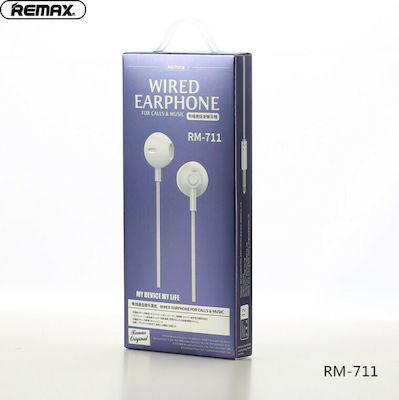 Remax RM-711 Earbuds Freisprecheinrichtung Kopfhörer mit Stecker 3.5mm Rose Gold