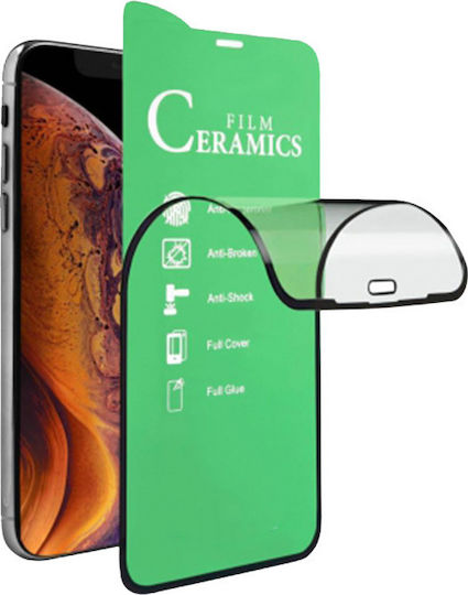 5D Ceramic Flexi Full Face Tempered Glass Black (Galaxy M21)